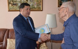 Поздравления ветеранов Великой Отечественной войны с Великой Победой на избирательном округе №1