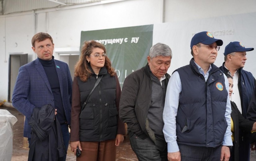 Депутаттар Жібек жолы кентіндегі сәндік өсімдіктер питомнигінің жұмысымен танысты